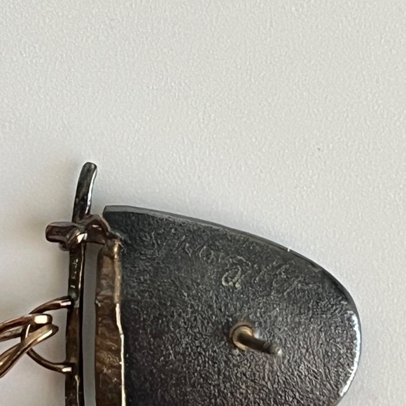 Carolyn Morris Bach Earrings Sterling Silver, 18K gold and stone earrings. - Picture 8 of 10